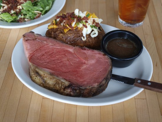 Carolina Roadhouse signature dishes Prime RibDanish Baby Back RackThe Killer Dog